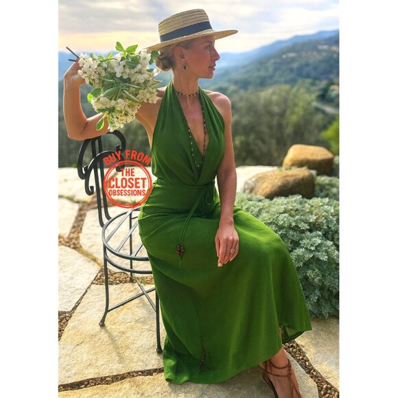 ZARA BLOGGER FAVE!!! V-Neck Long Dress NWT - Picture 3 of 16